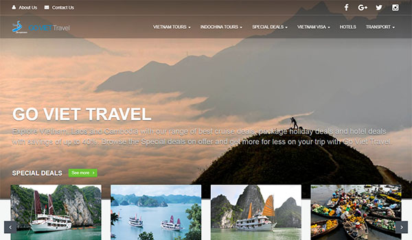 Thiết kế website tour du lịch