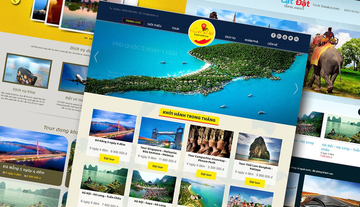 Lựa chọn xu hướng thiết kế website du lịch